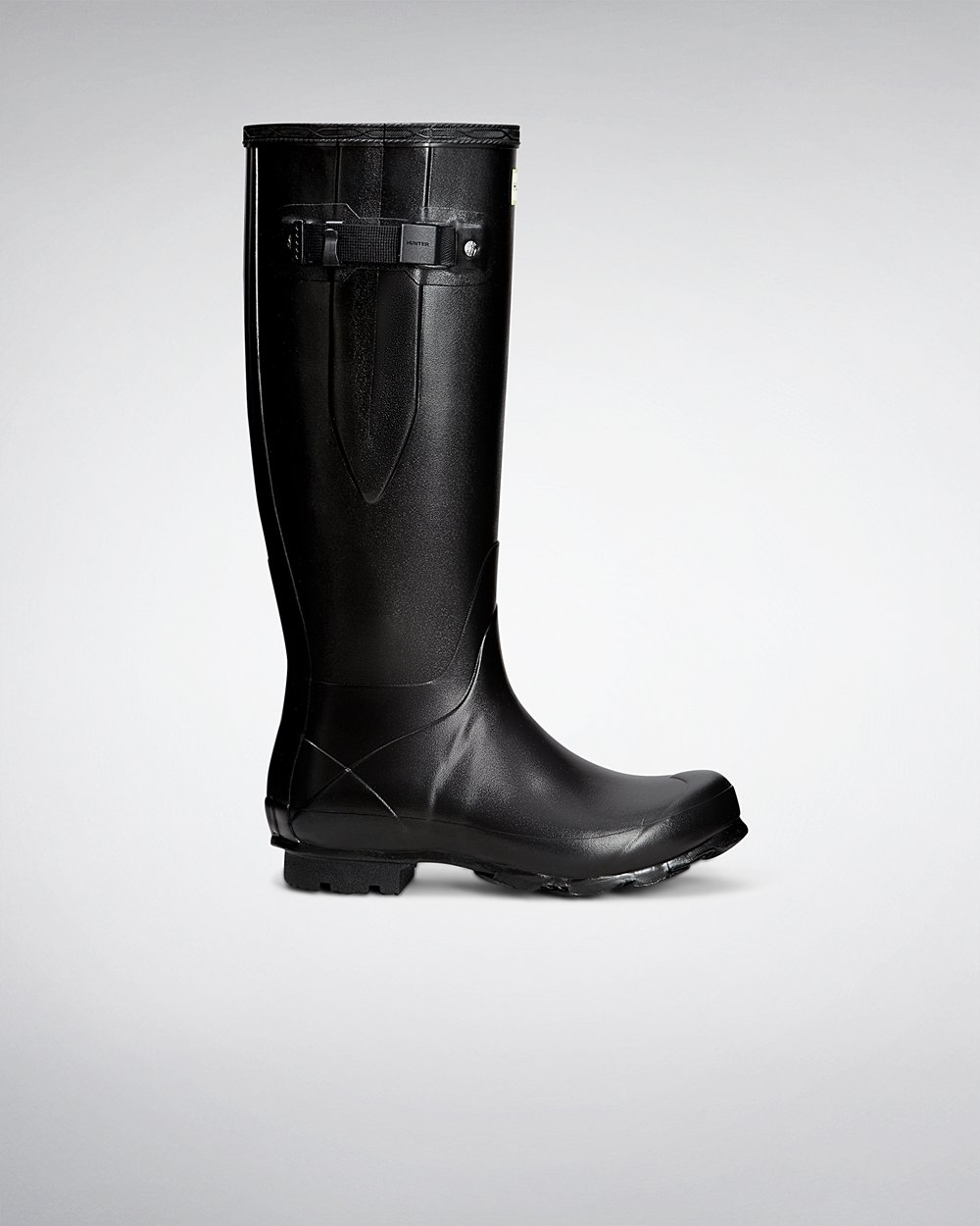 Botas de Lluvia Altas Hunter Mujer - Norris Field Side Adjustable - Negros - DTEMCLF-96